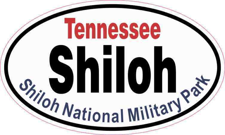 5 x 3 Oval Shiloh National Military Park Sticker Car Truck Vehicle Bumper Decal