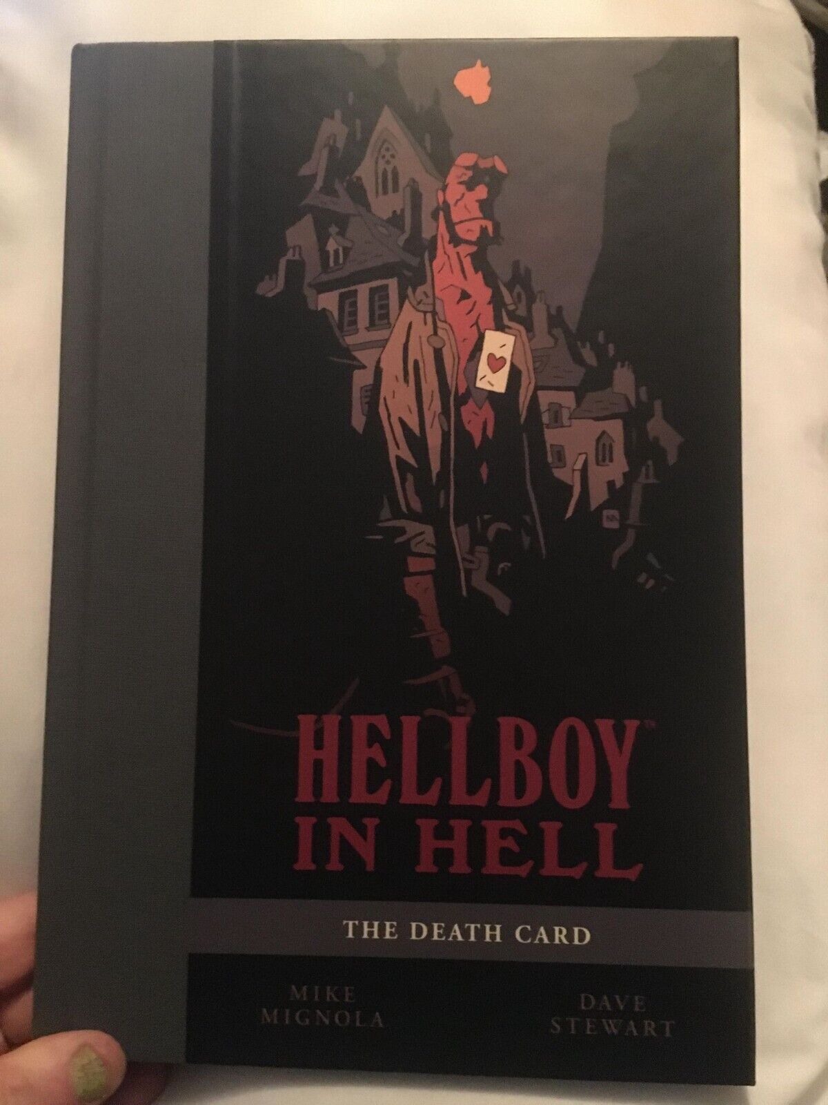 SDCC 2016 HELLBOY IN HELL THE DEATH CARD HC EXCLUSIVE HARDBACK COVER