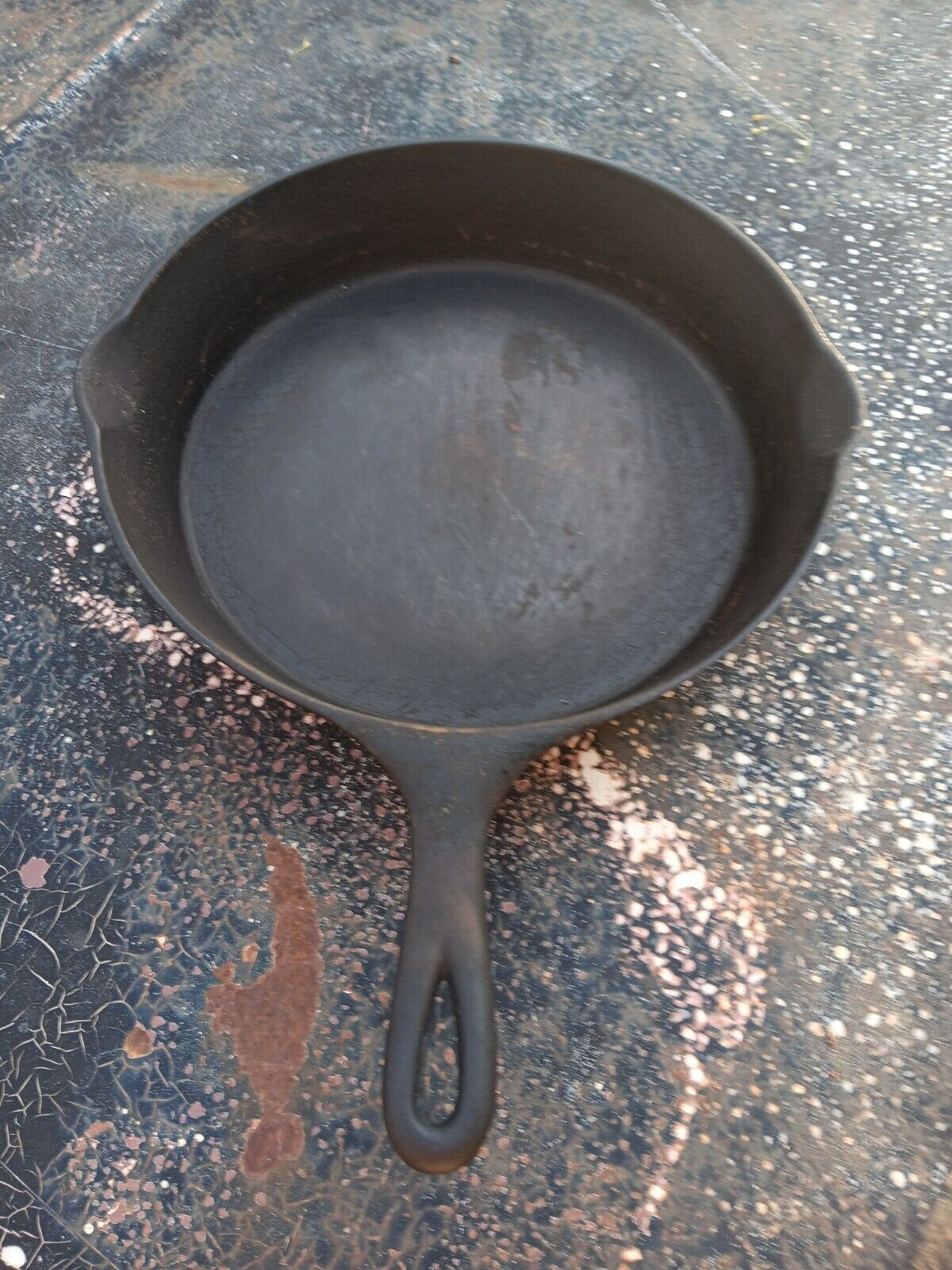 WAGNER Sidney 0 No.9 Cast Iron Skillet with Heat Ring