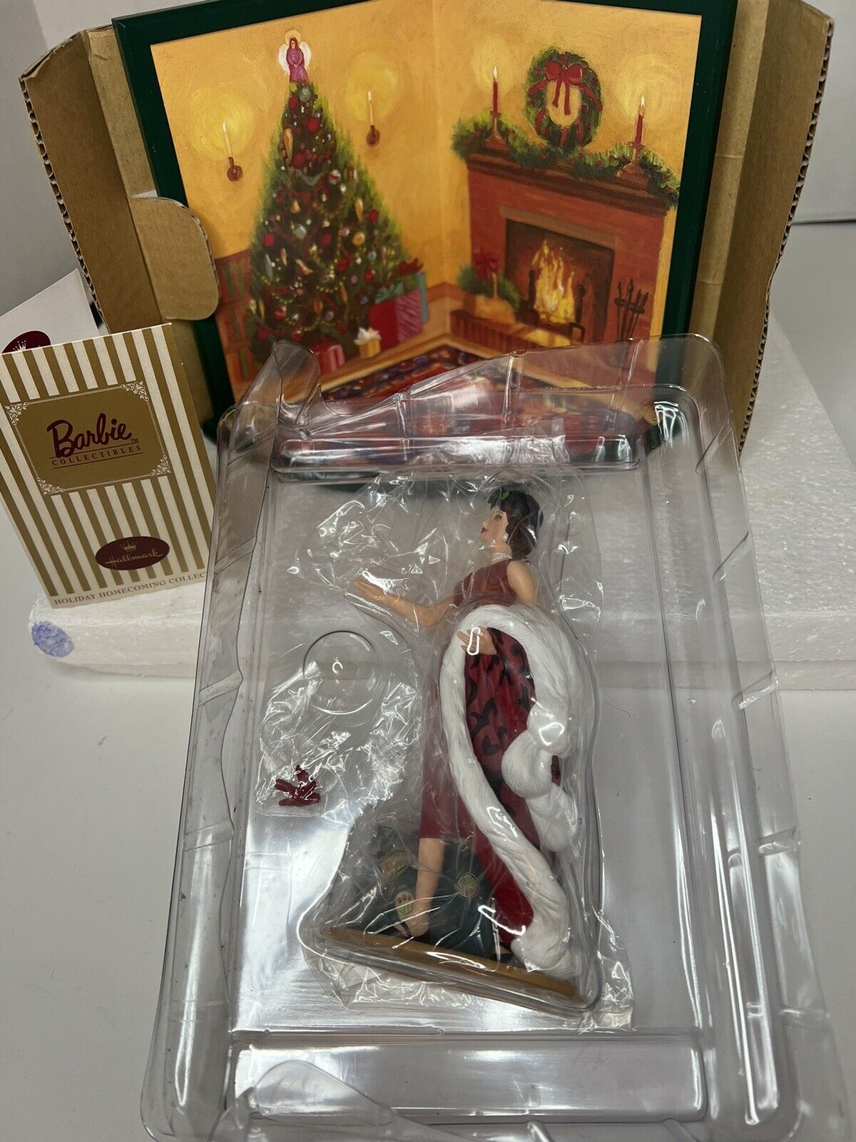 Barbie Holiday Voyage Card Display Hallmark Homecoming Collection New Open