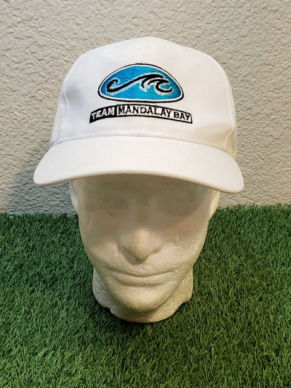 1990\'s Mandalay Bay Las Vegas Opening 1999 Employee Team Baseball Cap Hat White