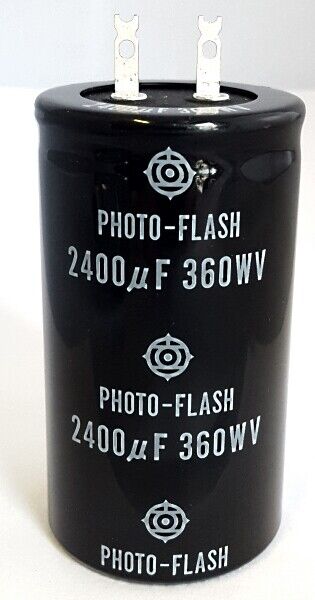 2400uF 360V Photo Flash Pulse Strobe Electrolytic Capacitor Hitachi (1 pc)