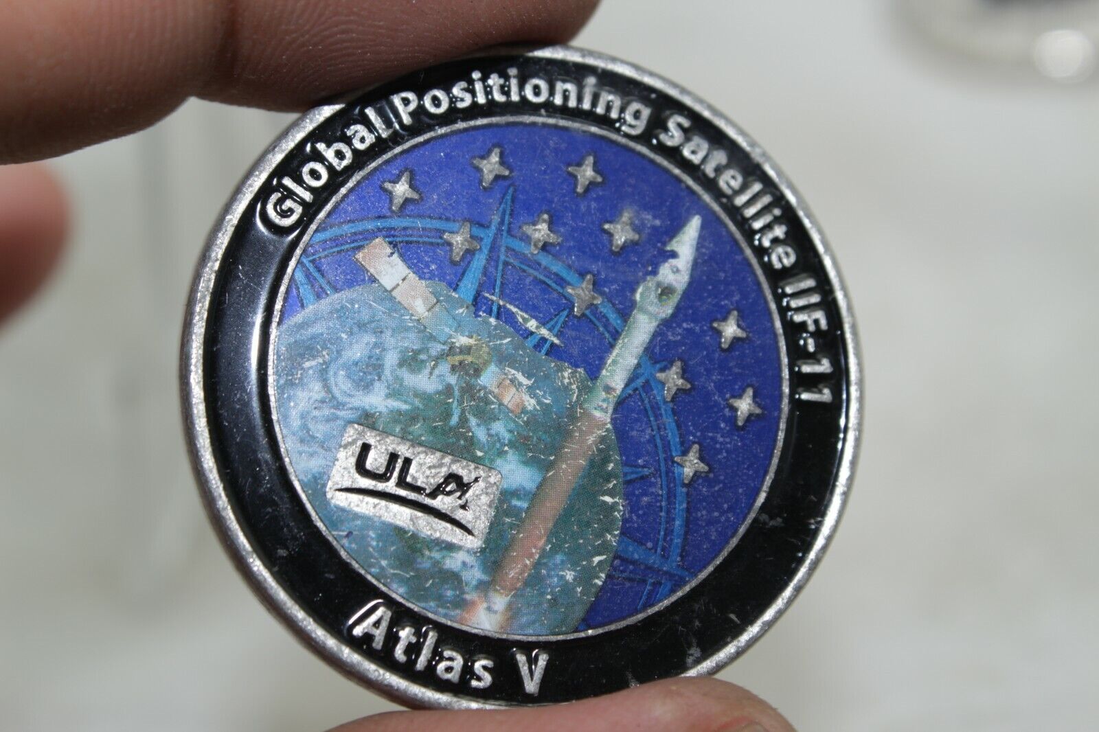 Global Positioning Satellite IIF-11 Atlas V Challenge Coin