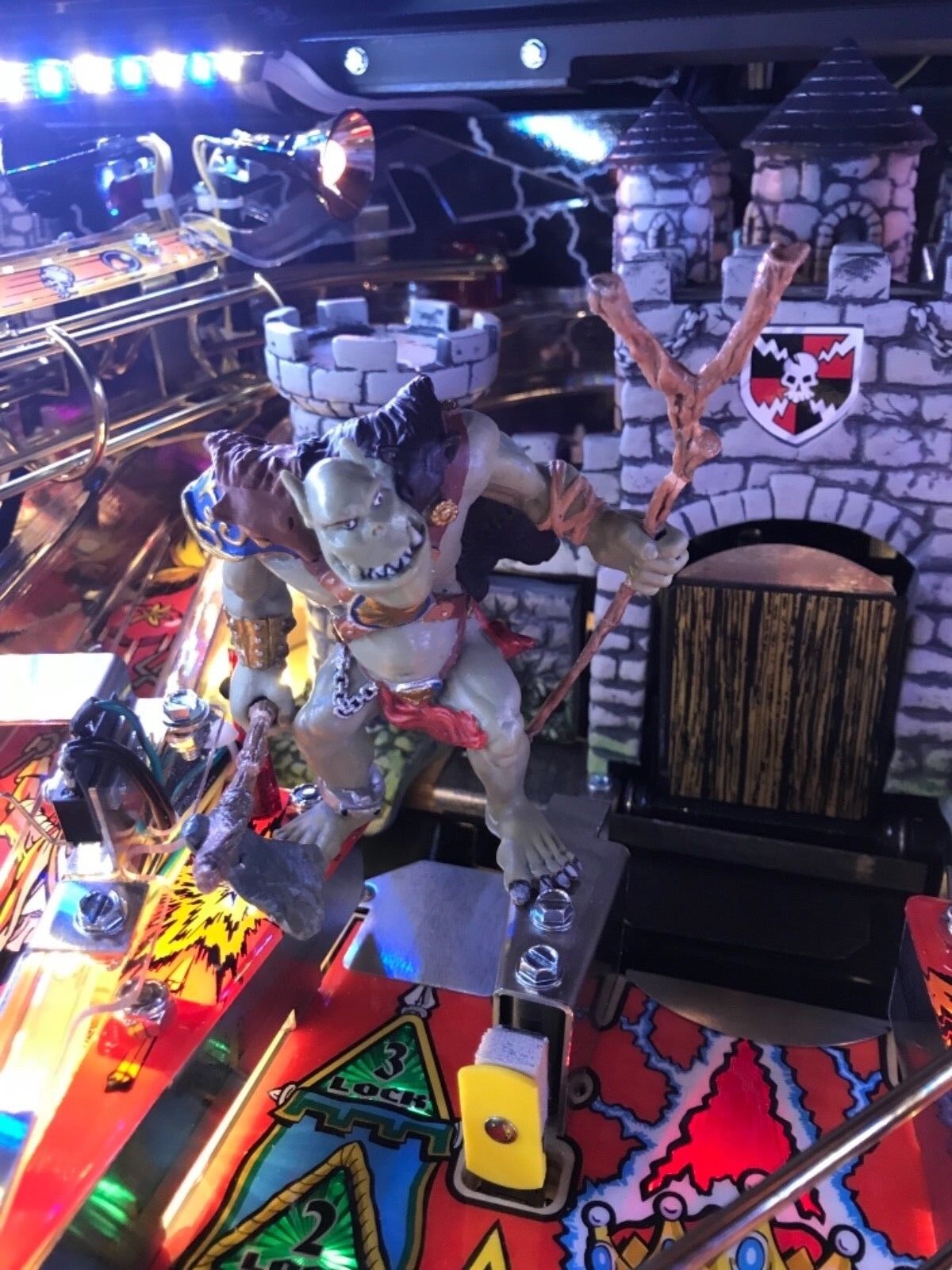 AWESOME New Medieval Madness or Remake Pinball Machine Troll Ogre Mod (MMR)