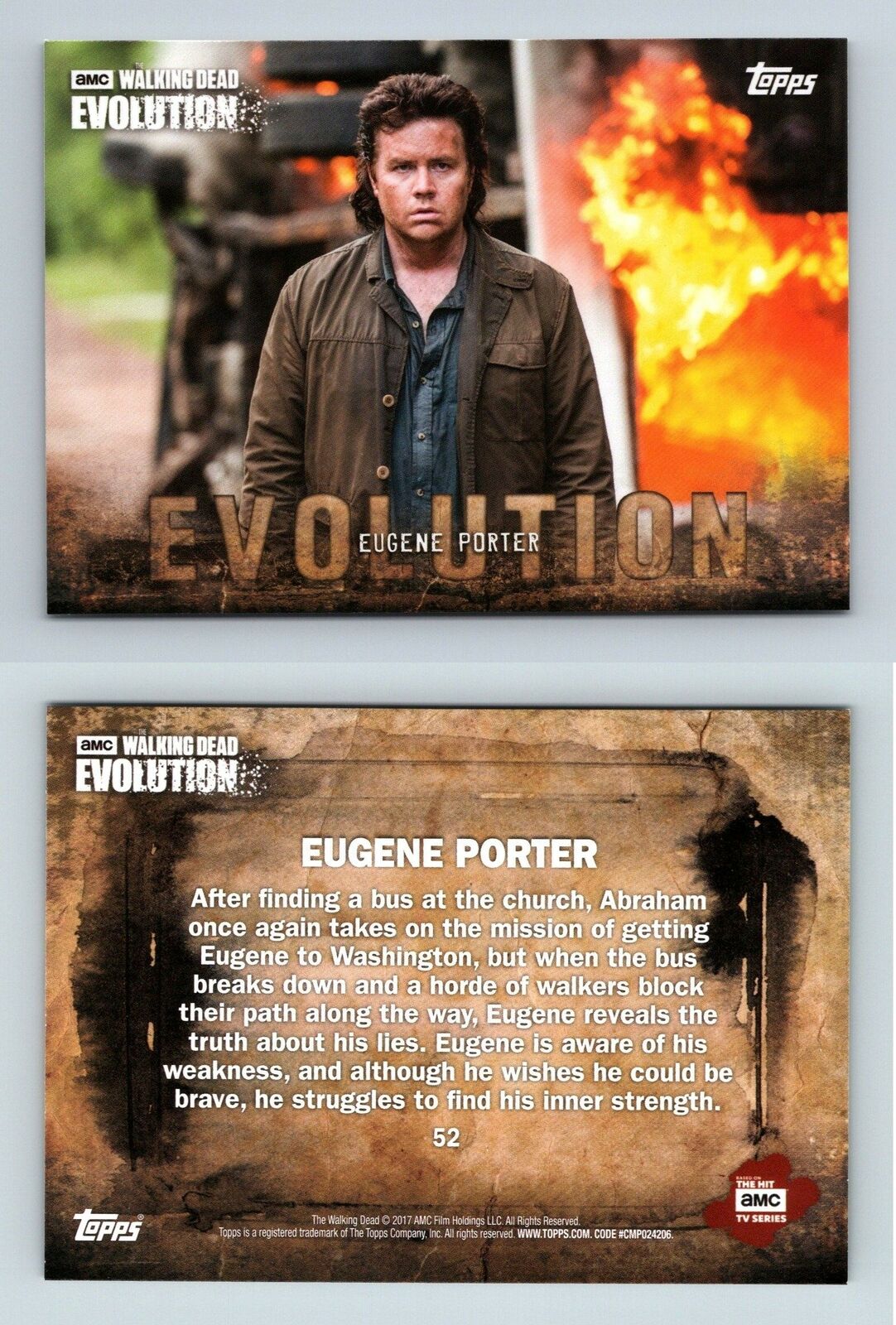 Eugene Porter #52 The Walking Dead Evolution 2017 Topps Trading Card
