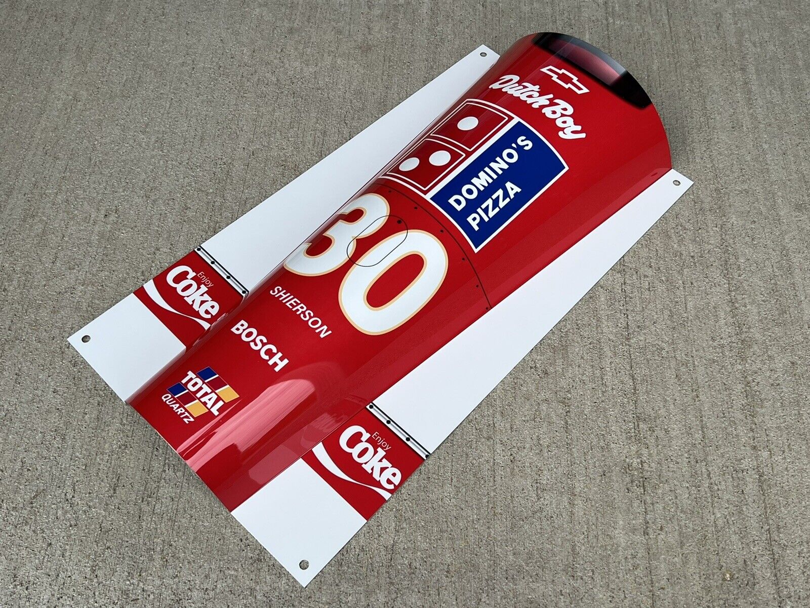 WOW  Arie Luyendyk 1990 Indy 500 Race Car nose Style Sign