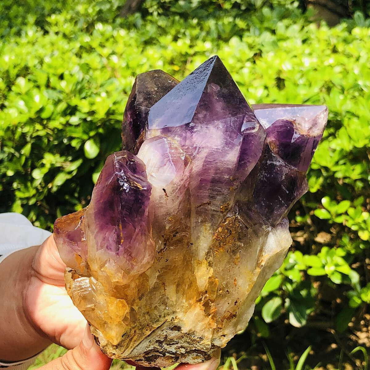 3.21LB Natural Amethyst Cluster Purple Quartz Crystal Rare Mineral Specimen 616