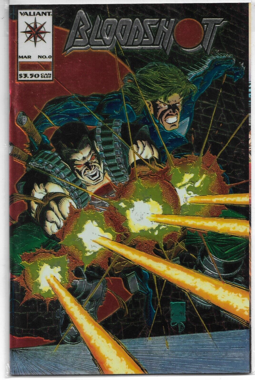BLOODSHOT #0  - 1994 Valiant Comics Foil Cover