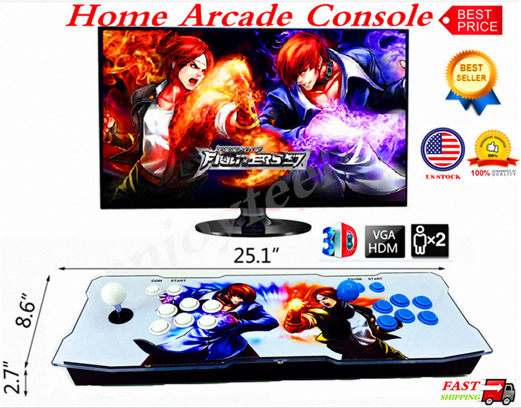 10000 In1 Pandora\'s Box 3D/2D Home Retro Video Games Double Stick Arcade Console