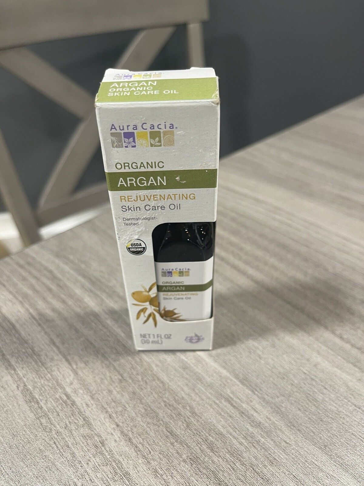 New Aura Cacia Organic Argon Skin Care Oil 1 Fl Oz B28
