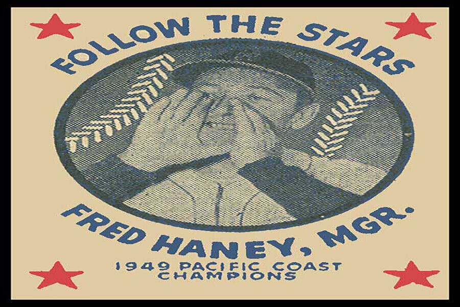 The Hollywood Stars 1949 Baseball Champs Fridge Magnet