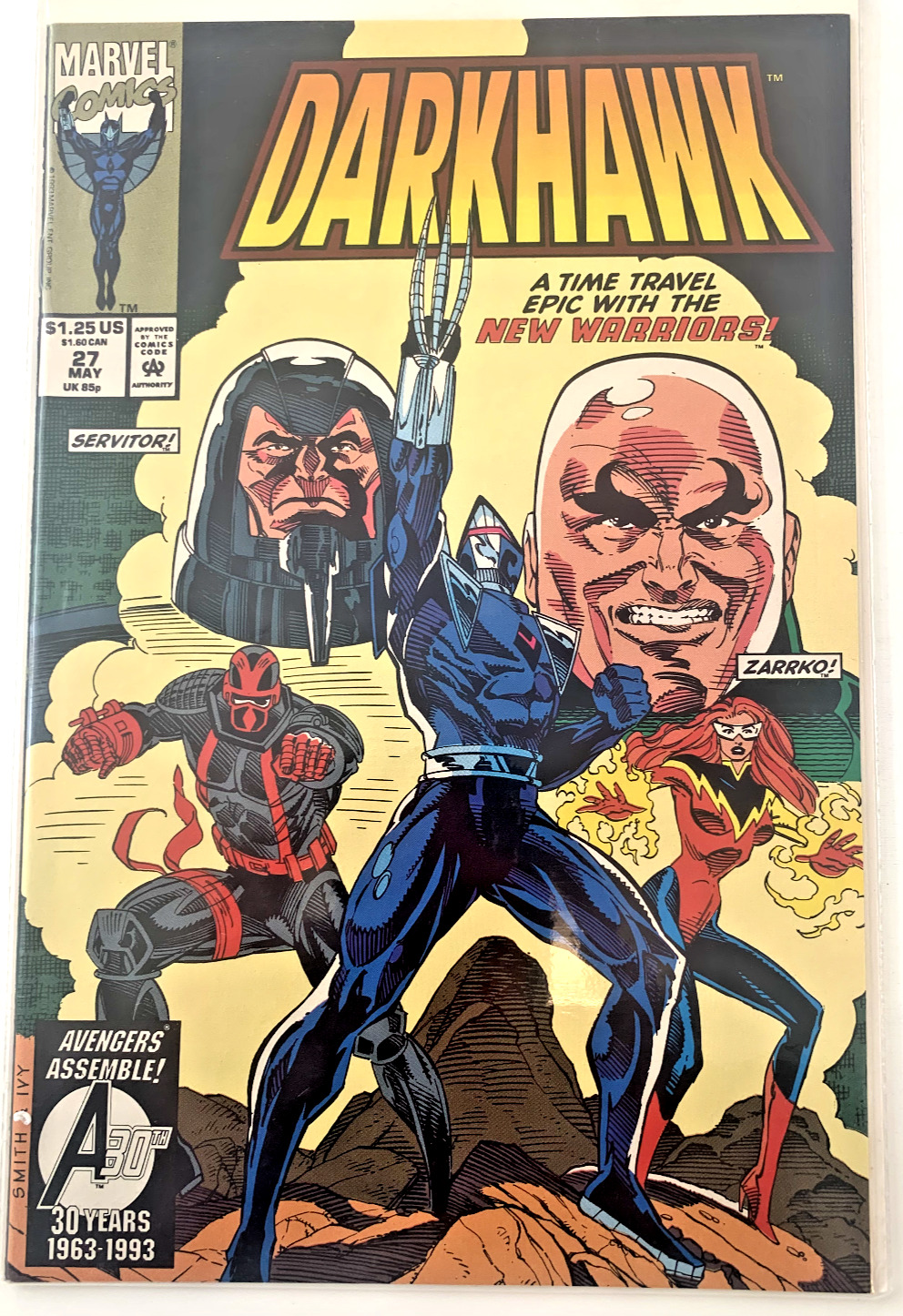 DARKHAWK-MARVEL-VOL 1 ISSUE  #27 MAY 1993