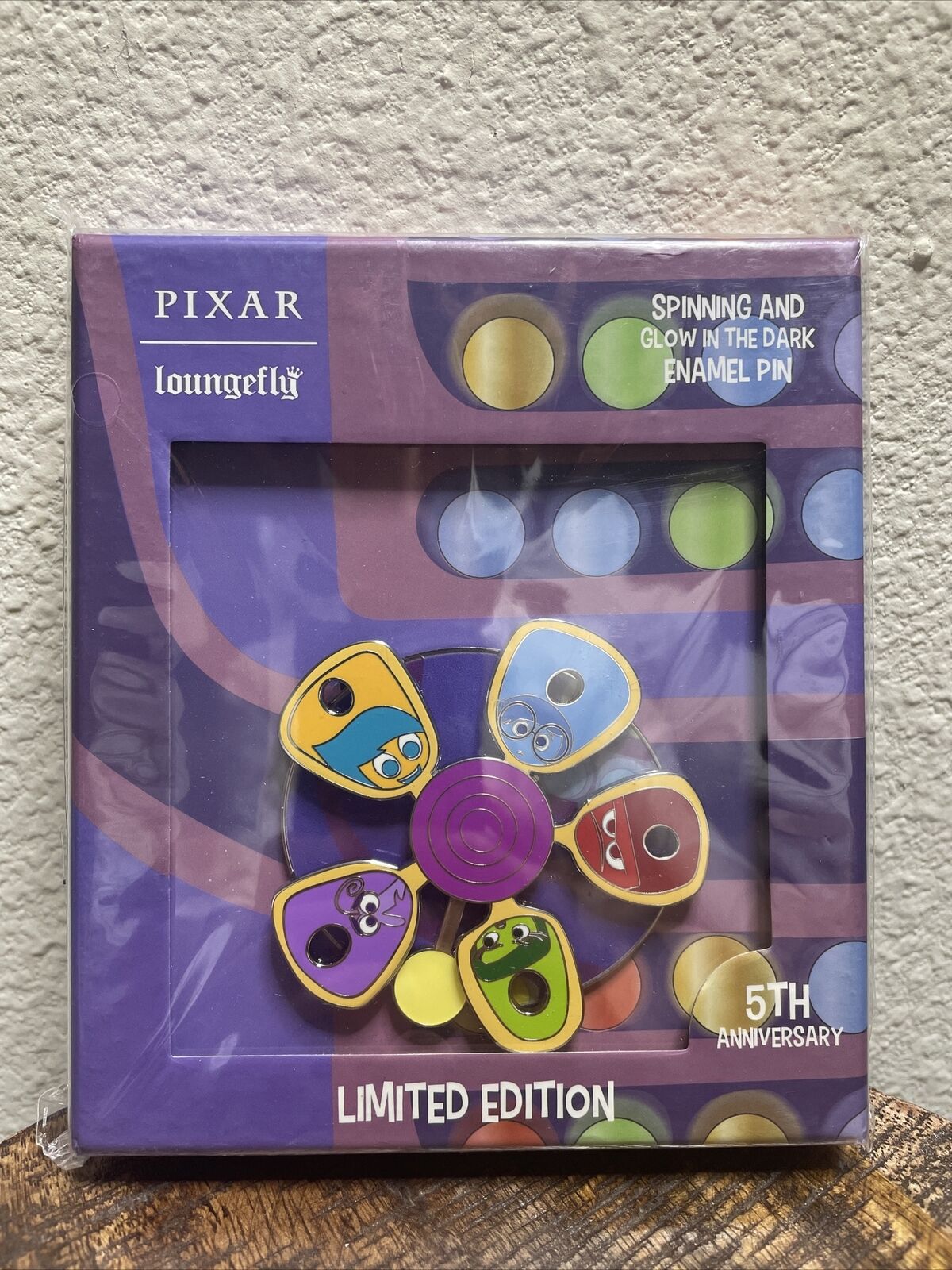 Loungefly Inside Out Limited Edition -LE 500- Pin Pixar 5th Anniversary IN HAND 