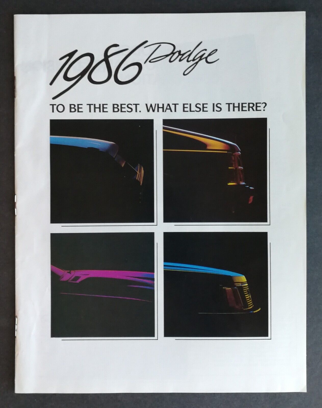 Vintage 1986 Dodge  Full Color Original Brochure 323
