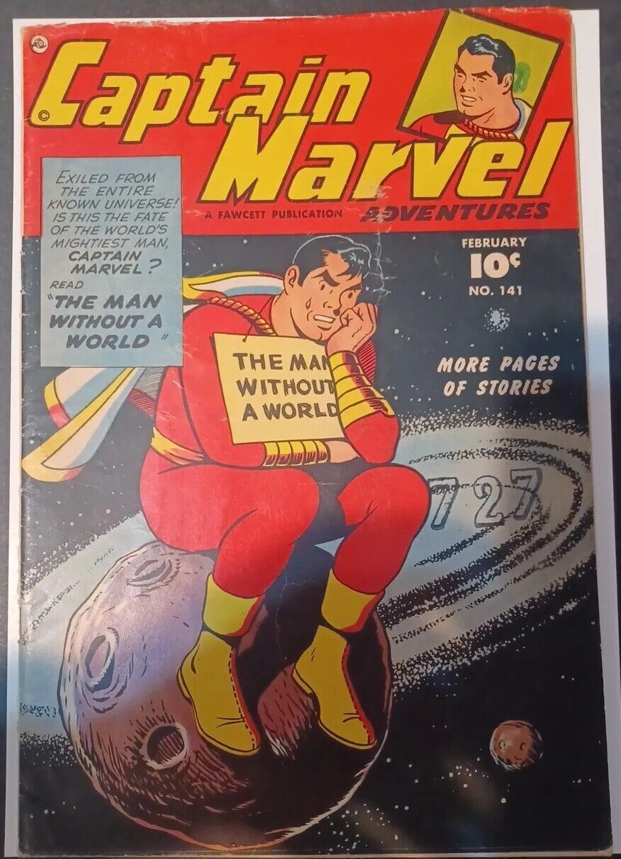 CAPTAIN MARVEL ADVENTURES #141 1953 BAGGED/BOARDED FN-.  