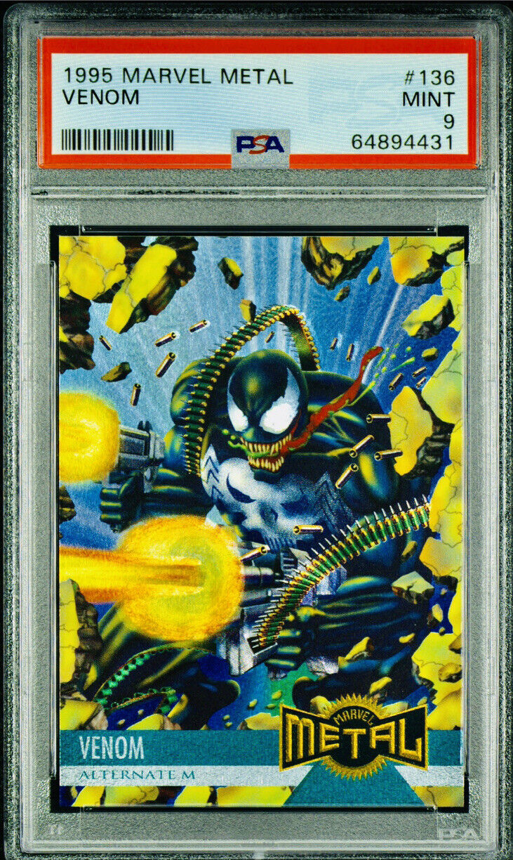 1995 Fleer Marvel Metal #136 Venom PSA 9 Mint
