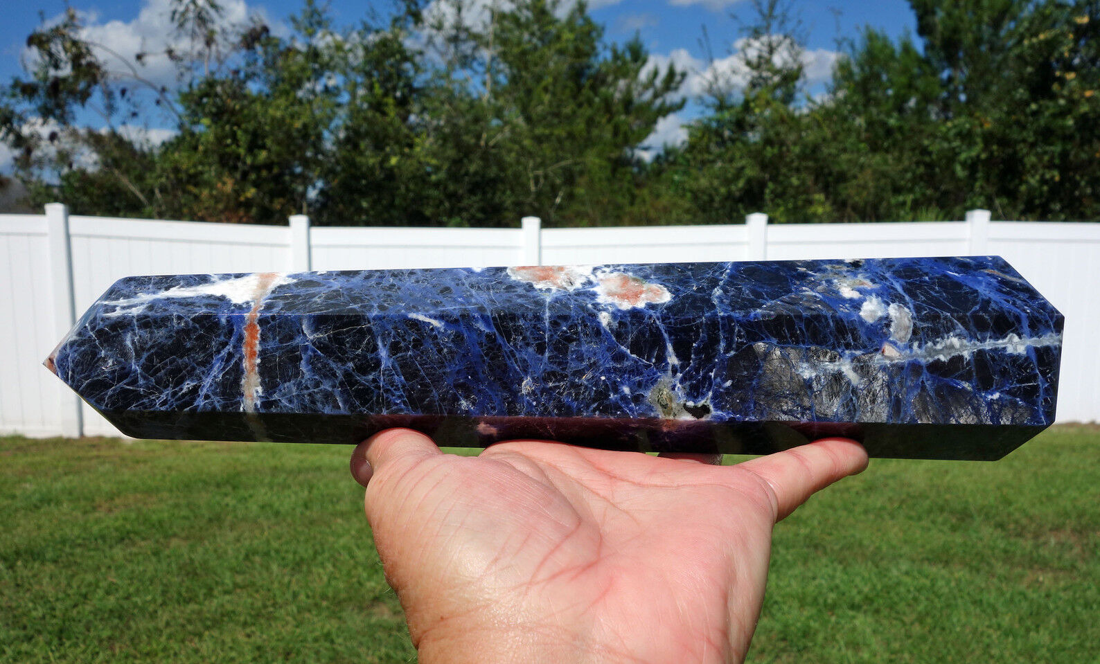 Brazil Premium BLUE SODALITE Crystal Point For Sale Brand NEW OLD STOCK
