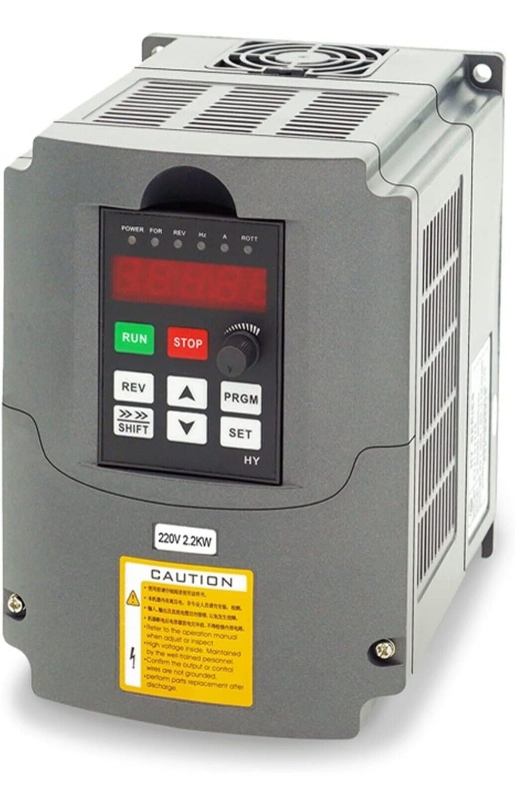New Huanyang 2.2 KW 220 V 3 HP Variable Frequency Drive - HY02D223B With Manual