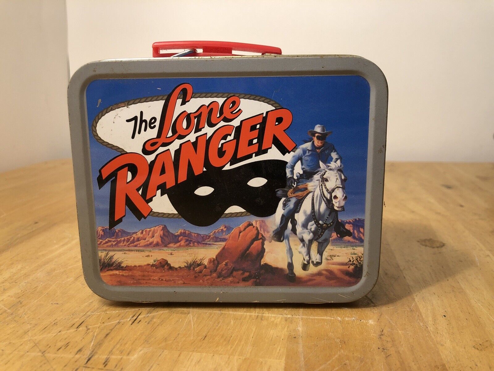 2001 General Mills The Lone Ranger Metal Mini Lunch Box 5” x 4” x 2”