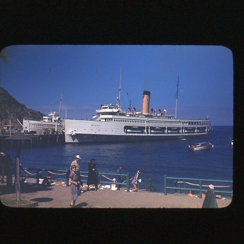 200+ Vintage 1947/48 Red Border Kodachrome Los Angeles Harbor Avalon Catalina