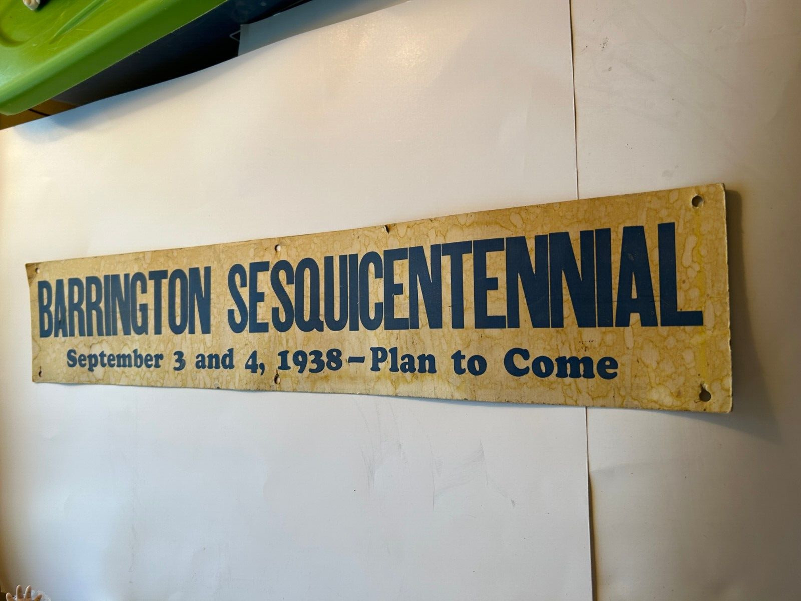 Barrington Sesquicentennial Sept. 3,4, 1938 Plan To Come- Which Barrington? VTG