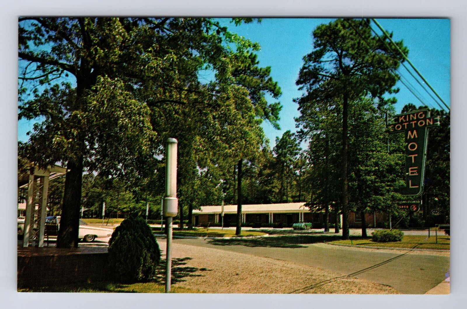 Columbia SC-South Carolina, King Cotton Motel Advertising, Vintage Card Postcard
