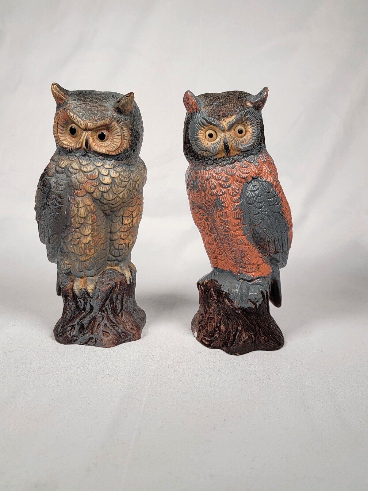 Vintage Lot Of Miniature Porcelain Ceramic Owl Figurines 
