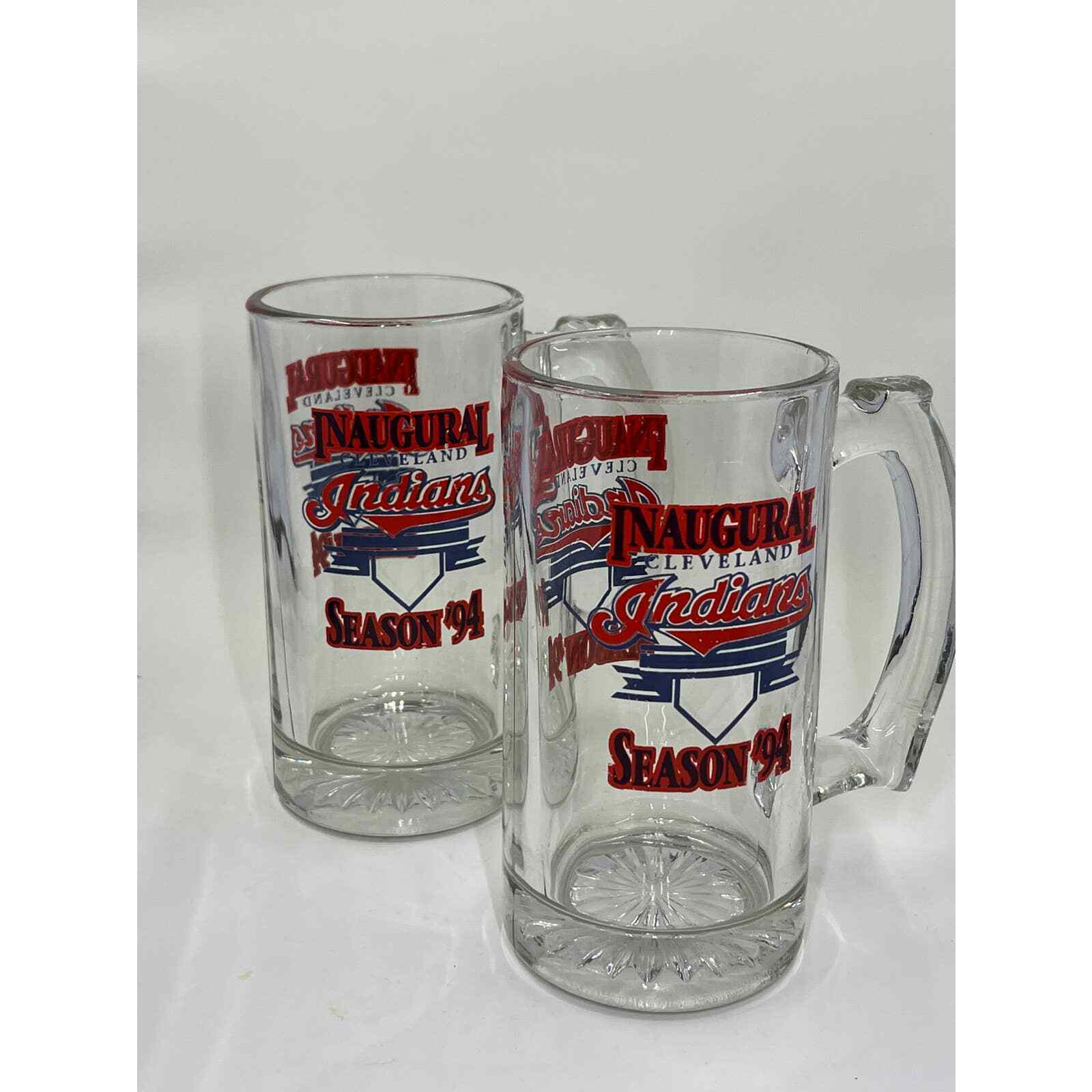 Pair of 1994 Cleveland Indians Inaugurial 1994 game mugs