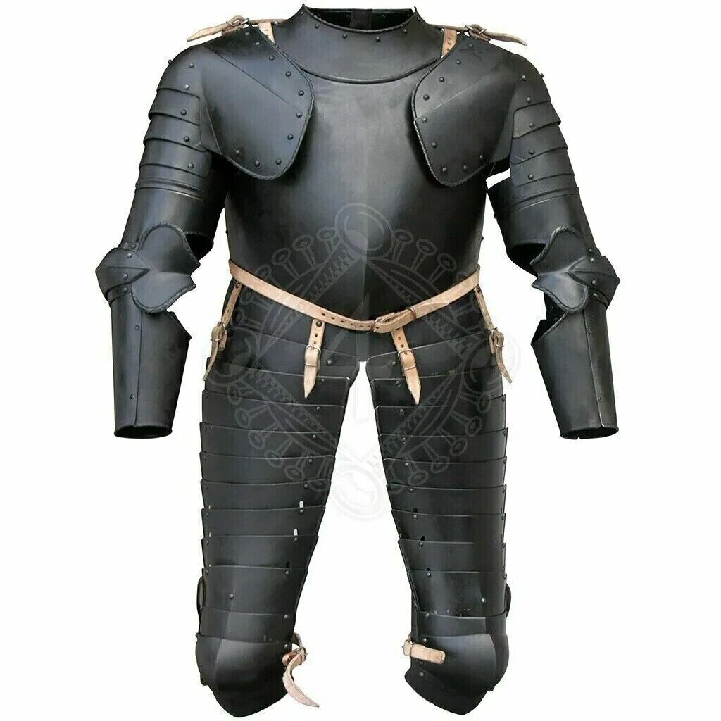 Fully Functional SCA LARP Steel Medieval August Half Body Armor Suit Cuirass