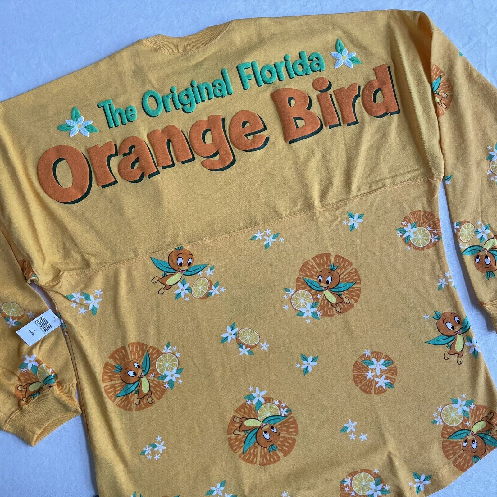 2022 Disney Parks Orange Bird Spirit Jersey Large Epcot Flower & Garden Festival