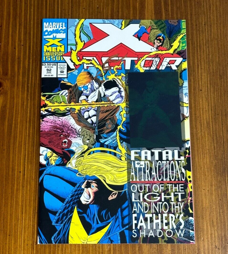 X-Factor #92 Hologram Cover Marvel 1993 Fatal Attractions 1st Appear Exodus