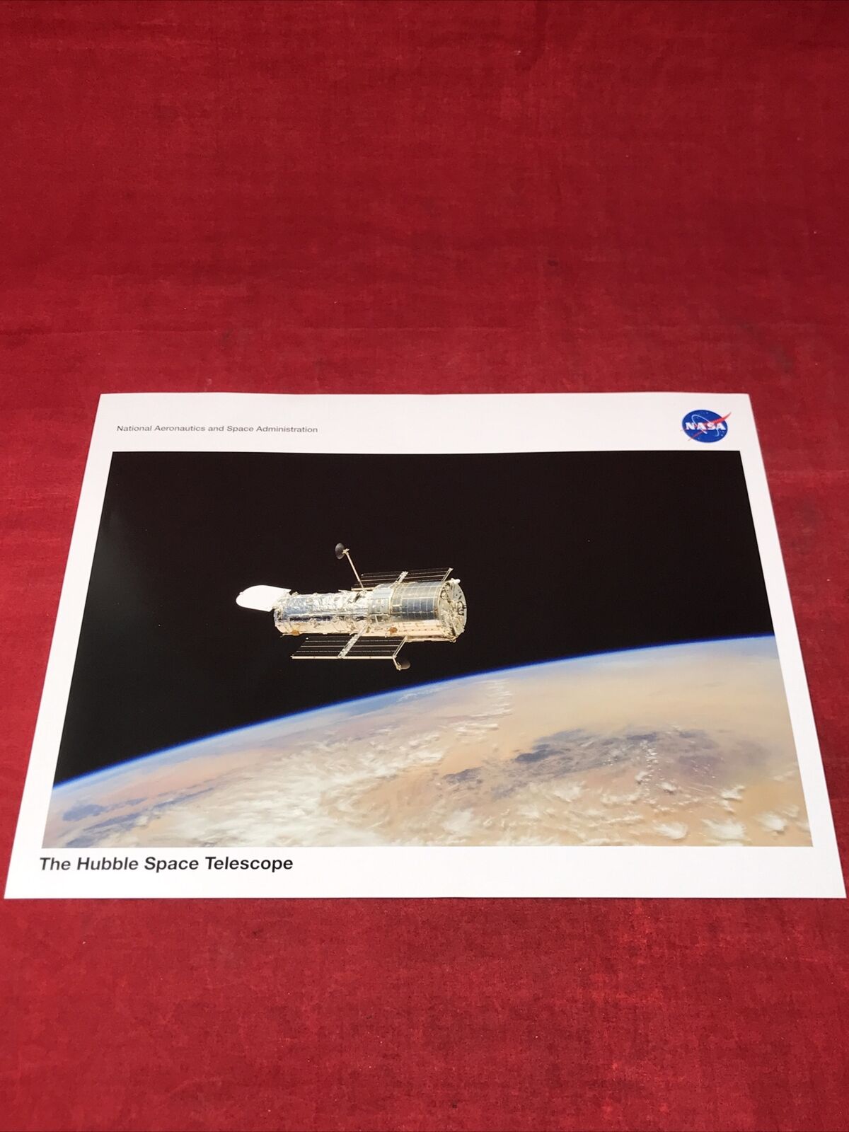 Hubble Space Telescope NASA 8x10 Photo Print Picture Floating Over Earth