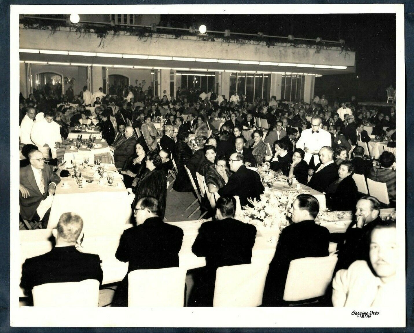 HIGH SOCIETY CELEBRATION HAVANA YATCH CLUB PARTY CUBA 1954 BARCINO Photo Y 245