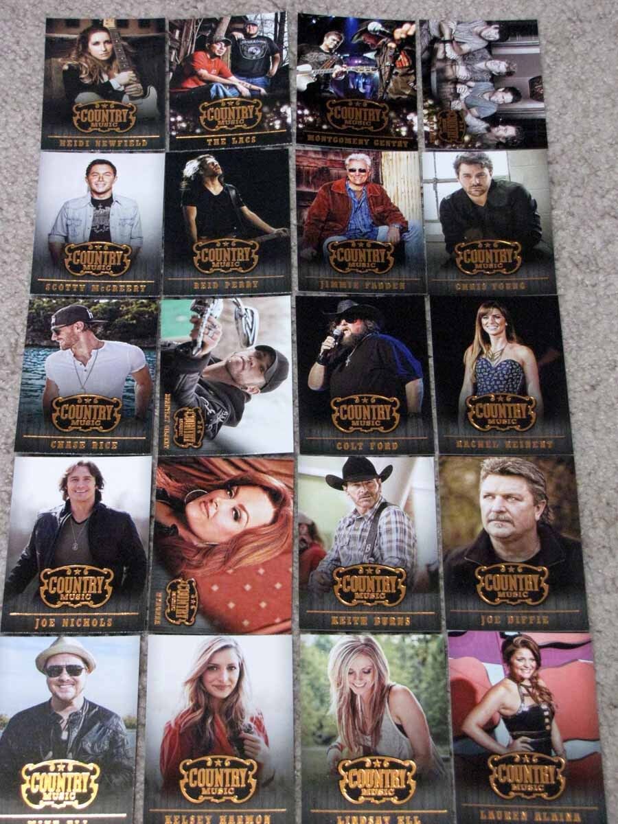 2014 Panini Country Music Cards (Pick Your Artists) Singers Songwriters Bands 