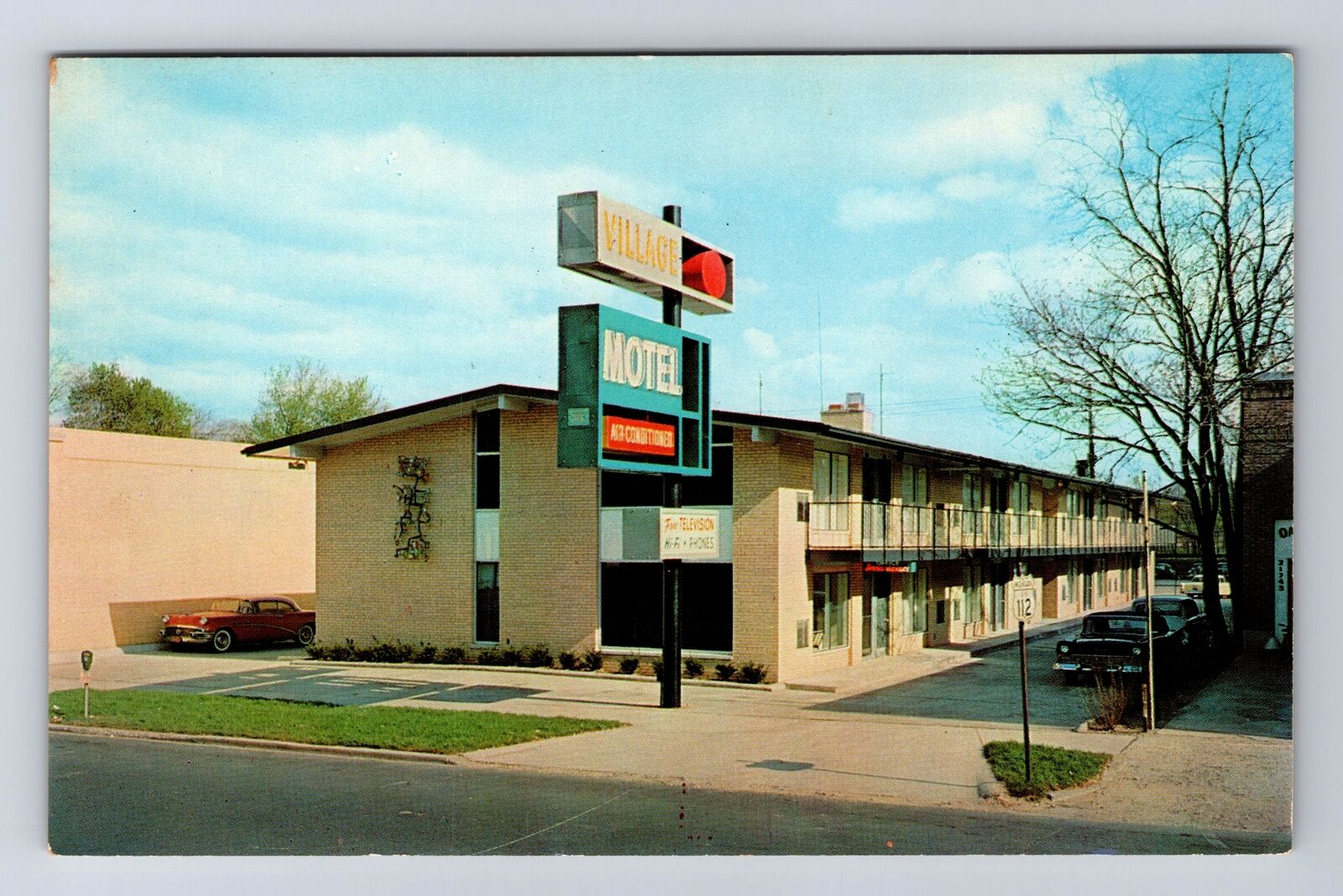 Dearborn MI-Michigan, Village Motel, Advertisement, Antique, Vintage Postcard