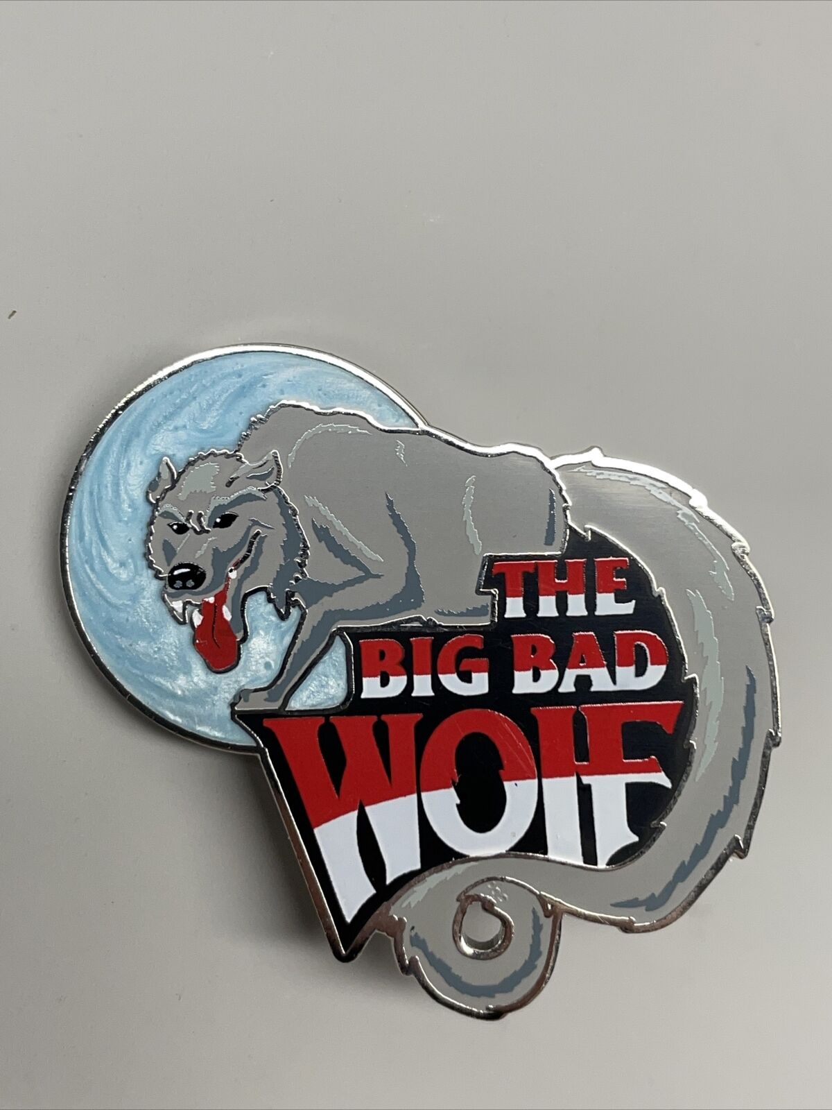 Busch Gardens Pin The Big Bad Wolf Rare Discontinued Glitter Last One Limited