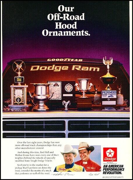 1986 Dodge Ram Truck Awards OffRoad Original Advertisement Print Art Car Ad D90C
