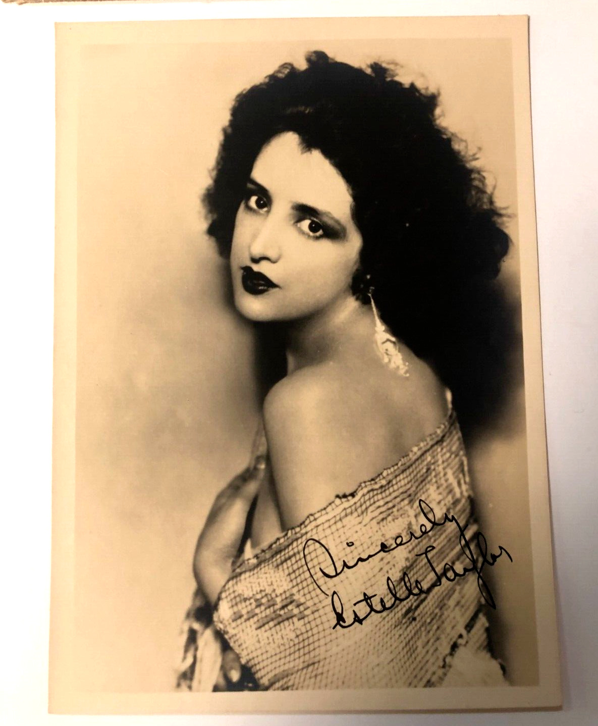 ESTELLE TAYLOR - Silent Film Star Signed Autographed Letter and Period Photo