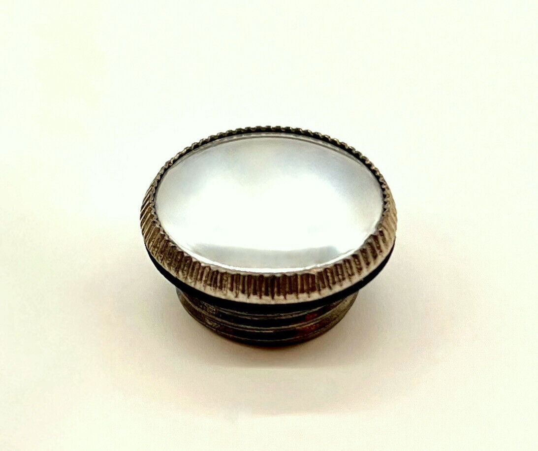 Aladdin Fill Cap – Convex (Domed) Top – Brass or Nickel  – New N115N