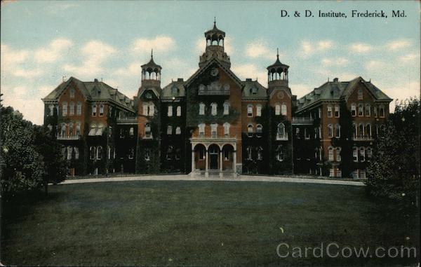 1911 Frederick,MD D. & D. Institute Maryland H.F. Shipley Antique Postcard