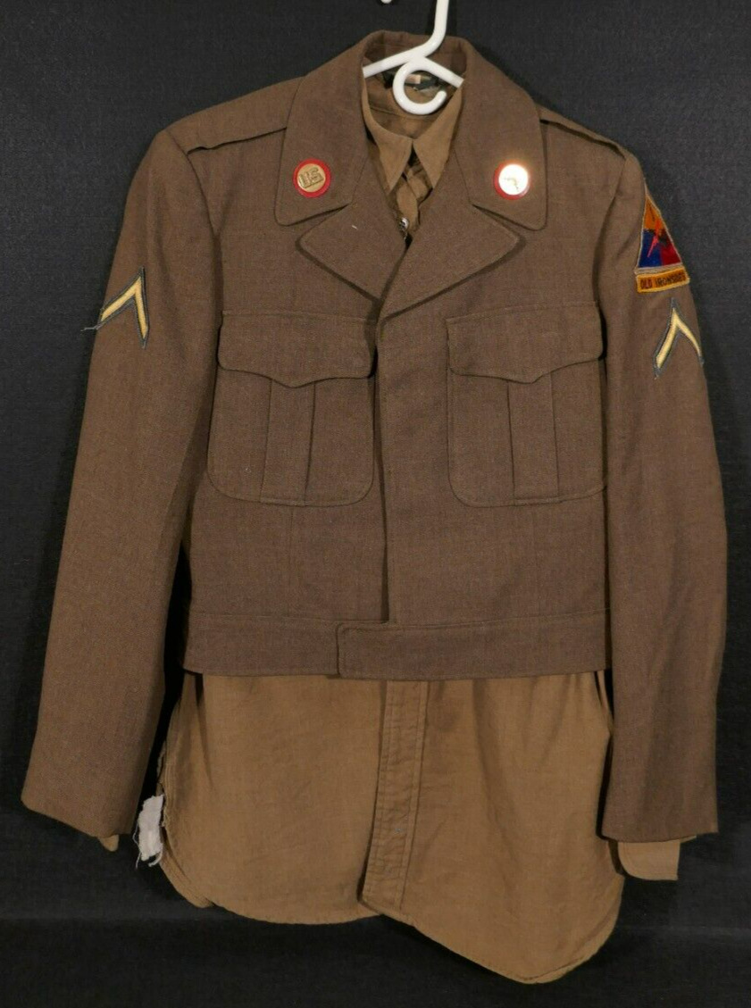 1950's Cold War US Army 1st Armored Division Hell on Wheels M1950 Jacket Uniform