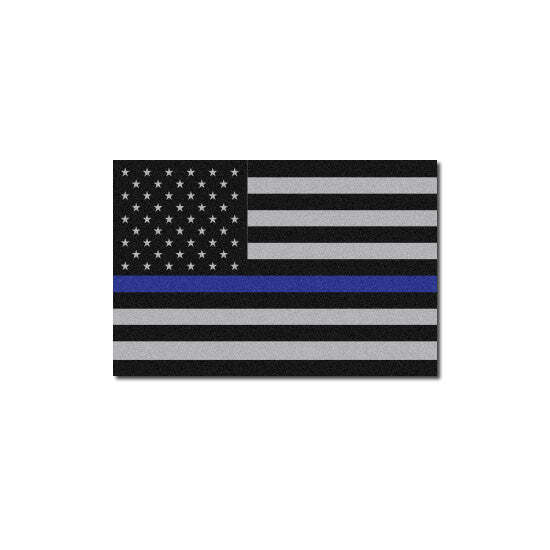 3M Scotchlite Reflective Subdued Thin Blue Line American Flag Decal