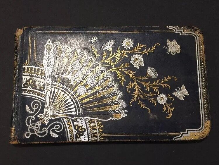 American Antique Autograph Book Diary, Notes, Poems And Stories From 1879-1889