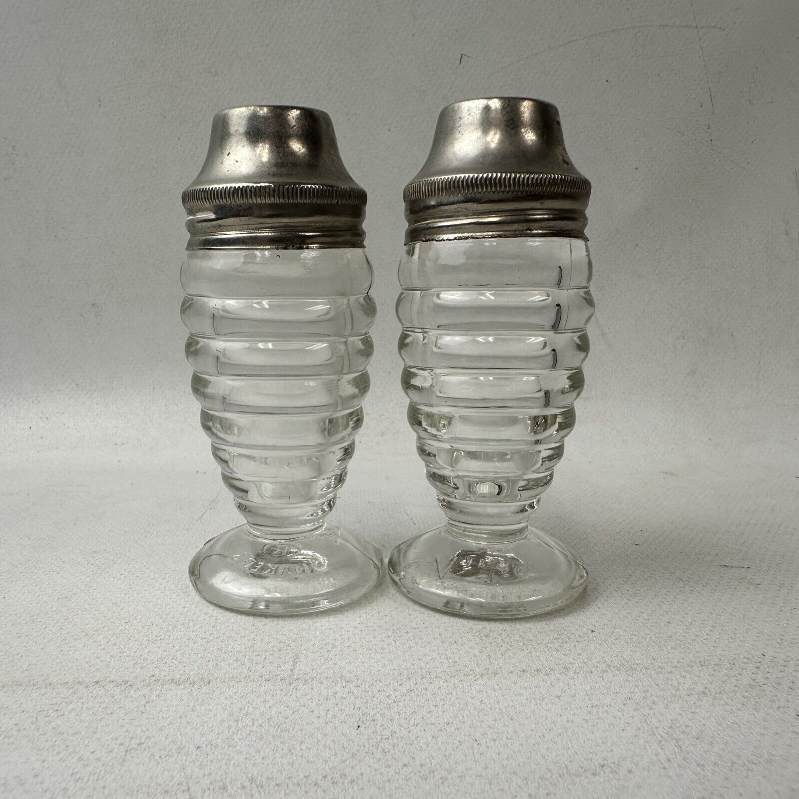 Vintage Set Of Airko Shakers Beehive Salt And Pepper Shaker