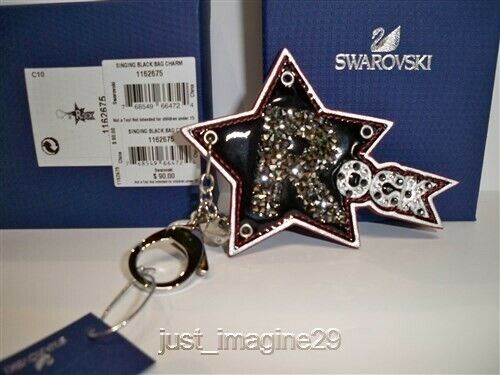 SWAROVSKI ROCK STAR KEY RING BAG CHARM 1162675 BNIB