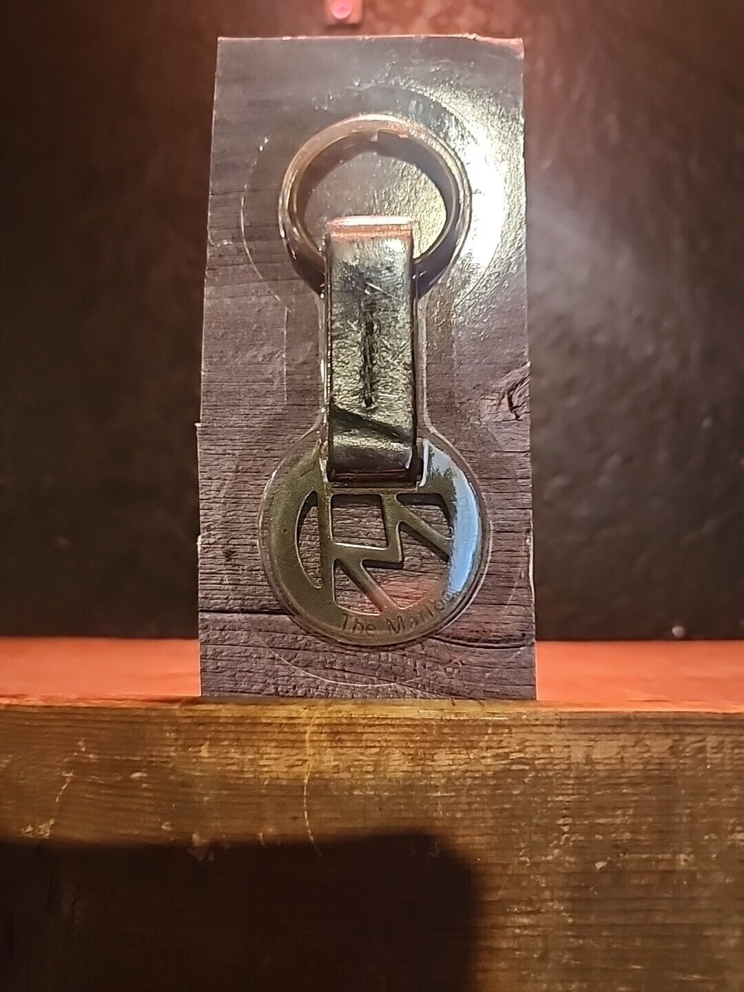 VTG 1990’s Marlboro Keychain Metal M Logo Leather Strap Box Sealed New 
