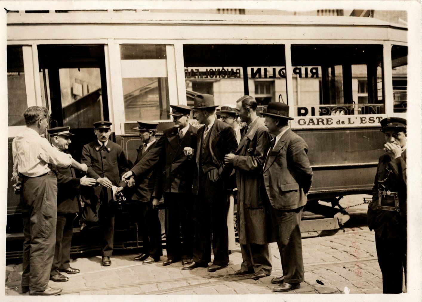 Original Press Photo Conductor retires 31 years Tramway Electric Paris 21.9.1936