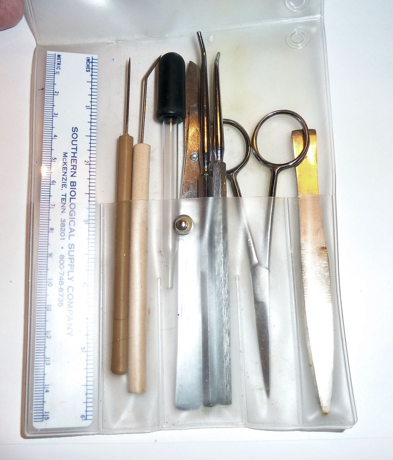 Dissection KIT In Vinyl Holder Southern Biological Supply Co. McKenzie Tennessee