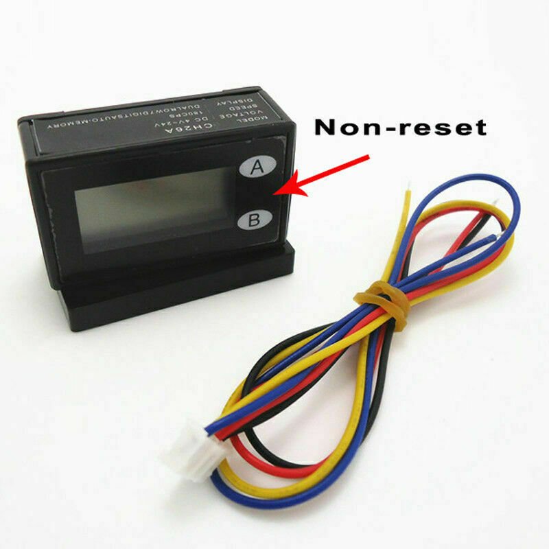 Non-resettable LCD coin counter meter Arcade 7 / 8 digits resettable