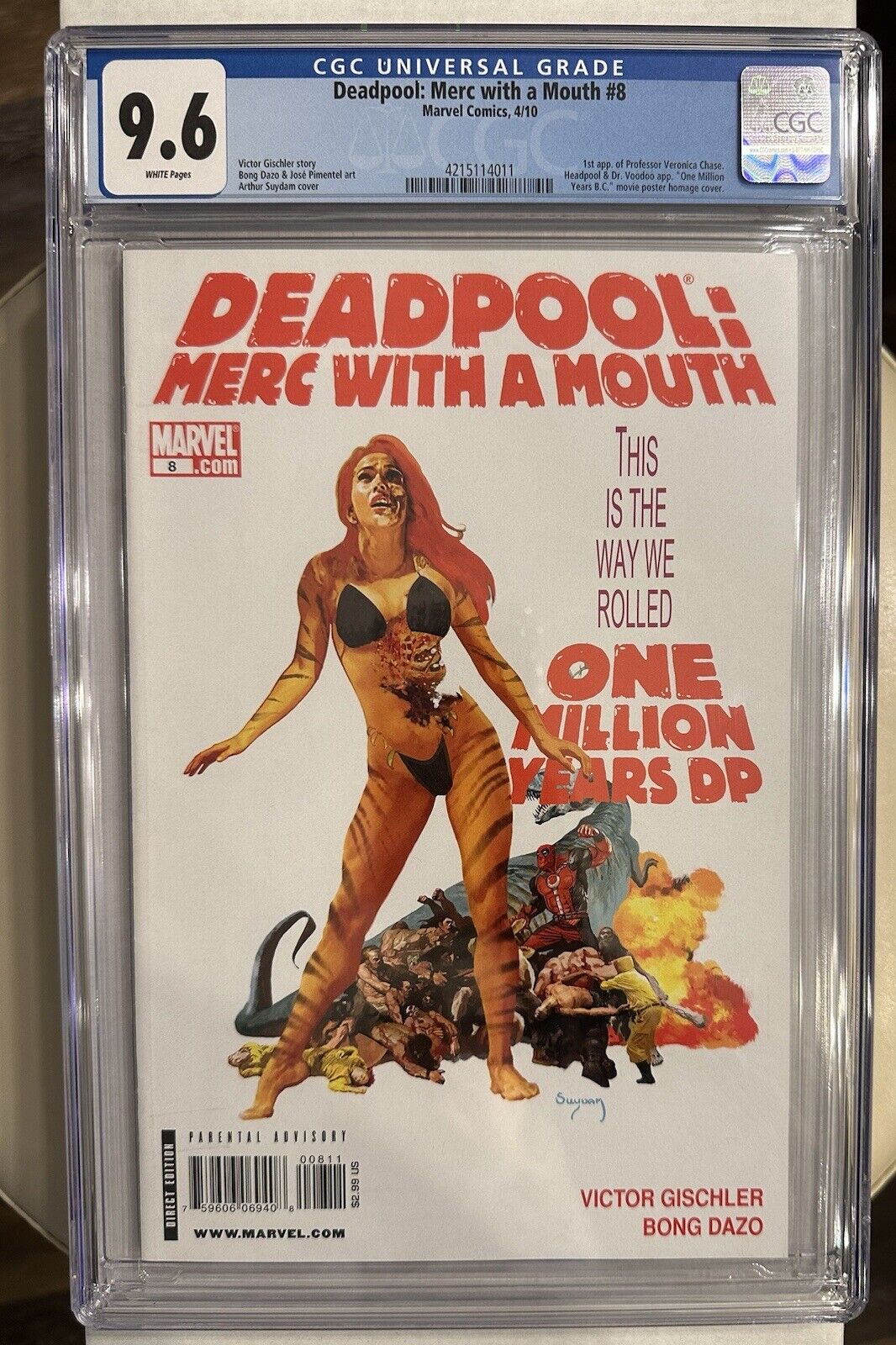 Deadpool: Merc with a Mouth #8 CGC 9.6 1st App VERONICA CHASE, SUYDAM HOMAGE Cvr